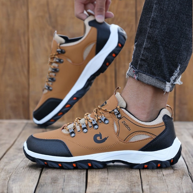 Men Shoes Elegant - Hiking Boots Men's Black Sneakers Waterproof