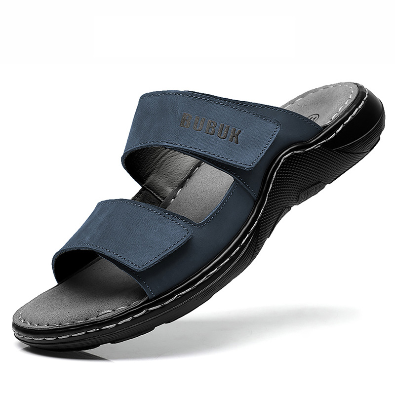 Men'S Shoes Hugo Boss - First-Layer Cowhide Men's Sports Sandals, Open-Toe