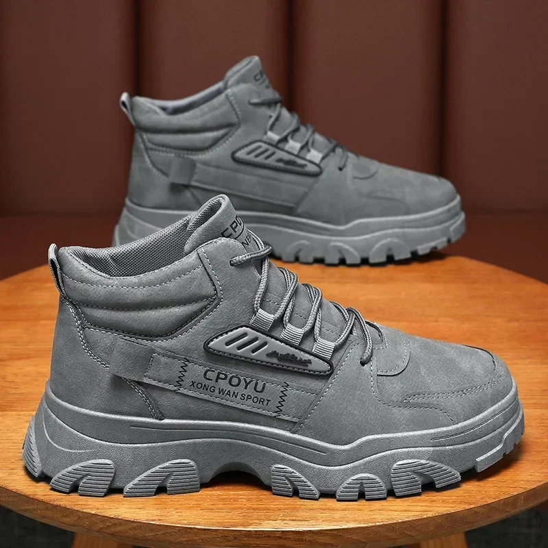 Hiking Boot Waterproof - Ankle Boots Men's Shoes Spring High