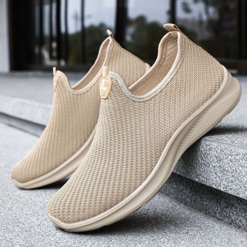 Men'S Shoes For Wide Feet - Men's Ultra-Light Breathable Mesh Slip-On Shoes