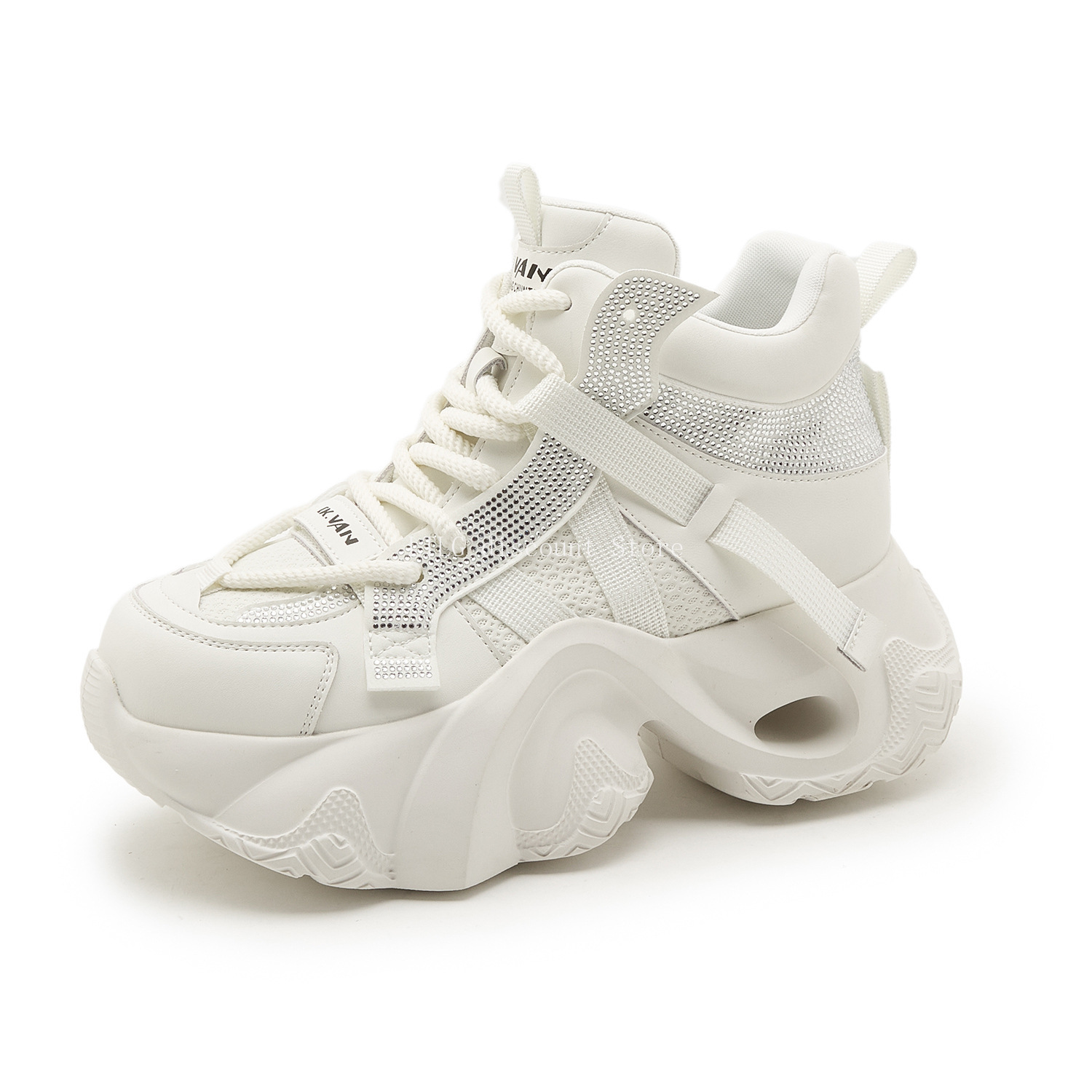 white sneaker Shoes for Woman  - Canvas Sneaker High 评论和价格
