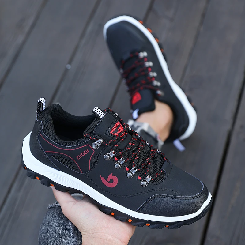 Hiking Boots Men's Black Sneak - Men Shoes Elegant 评论和价格