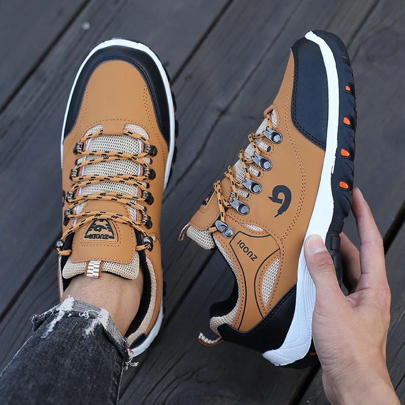 Hiking Boots Men's Black Sneak - Men Shoes Elegant 评论和价格