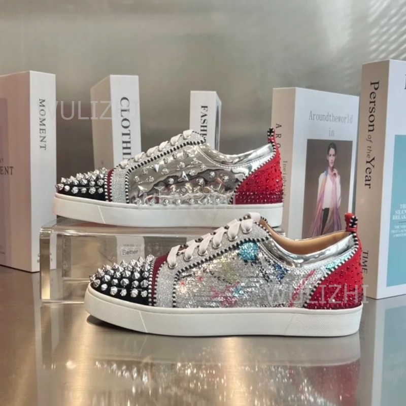 Colorful Sequins Graffiti Red  - Men Shoes Red Tape 评论和价格