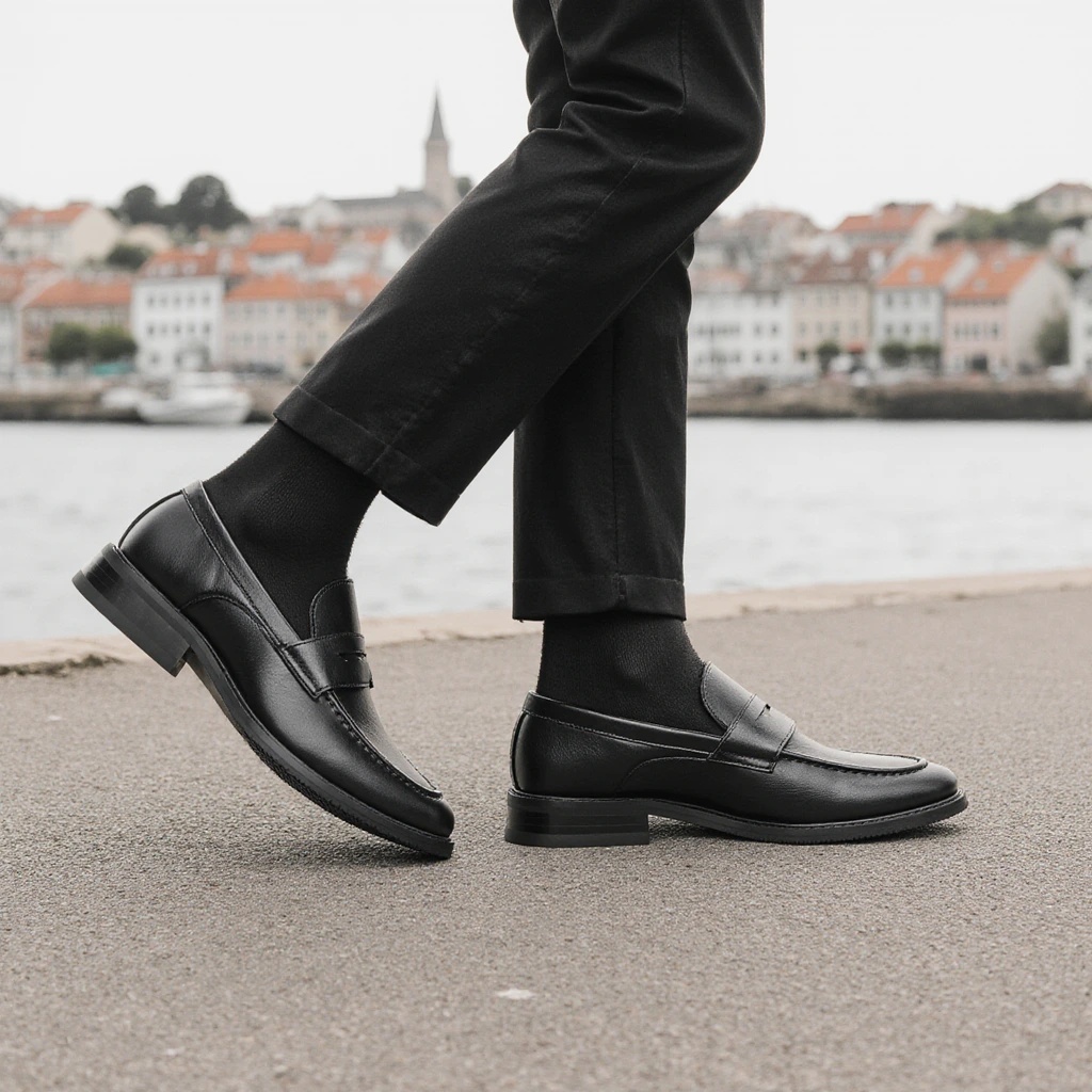 Men's Black Penny Loafers Clas - Men'S Shoes Hugo Boss 评论和价格