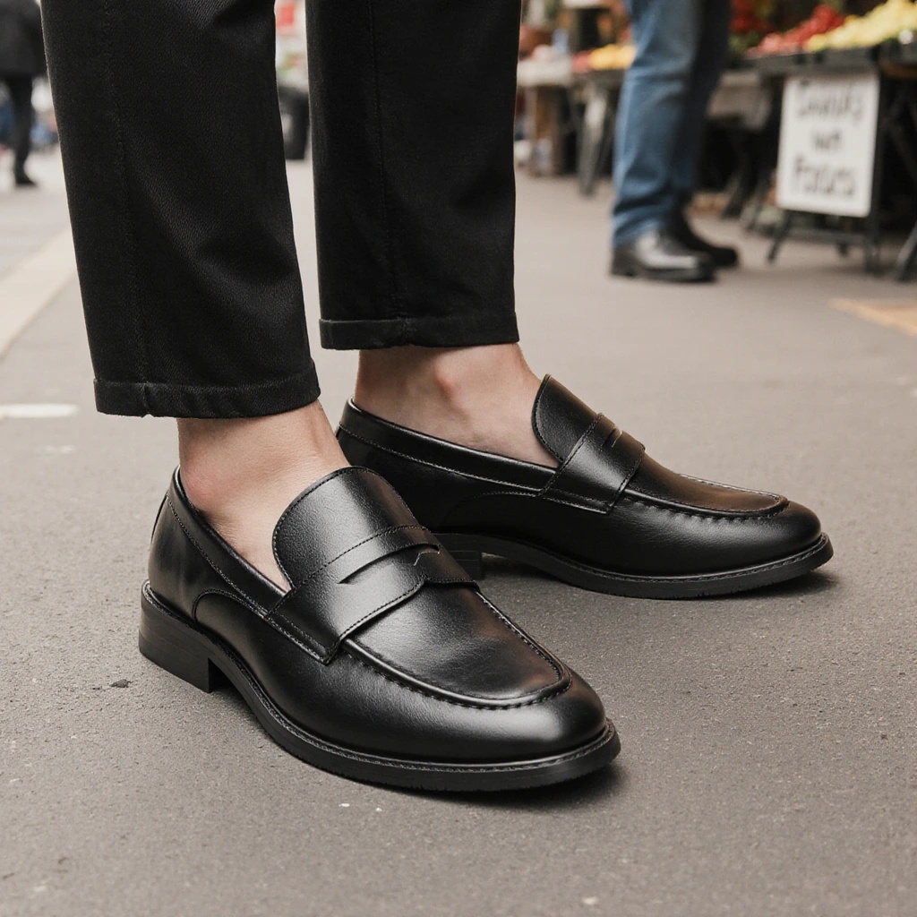 Men's Black Penny Loafers Clas - Men'S Shoes Hugo Boss 评论和价格