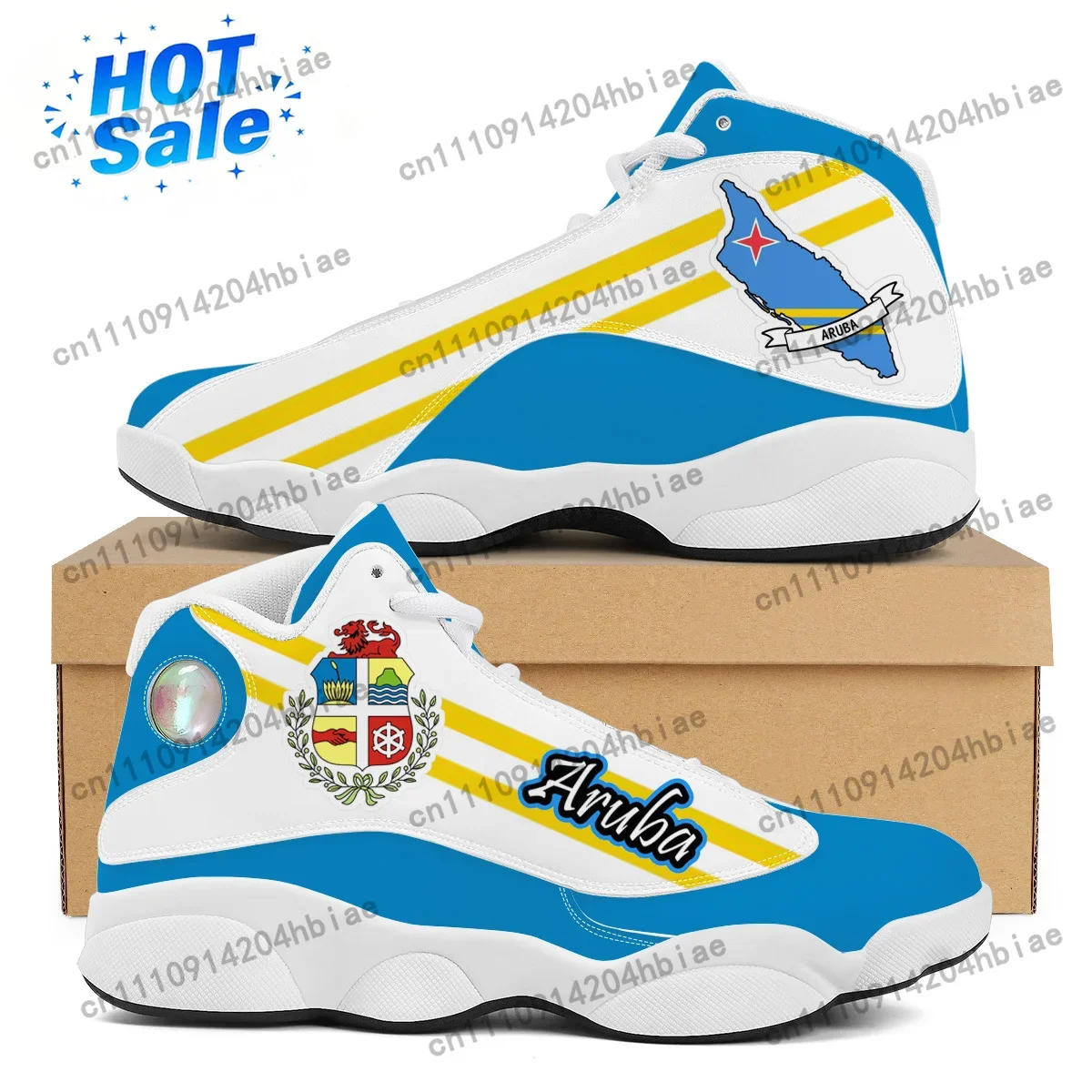 ARUBA Flag Print Custom Cool M - Men'S Shoes Basketball 评论和价格