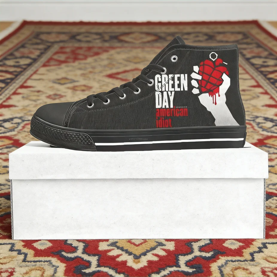 Custom Green Day Band High Top - Canvas Sneaker High 评论和价格