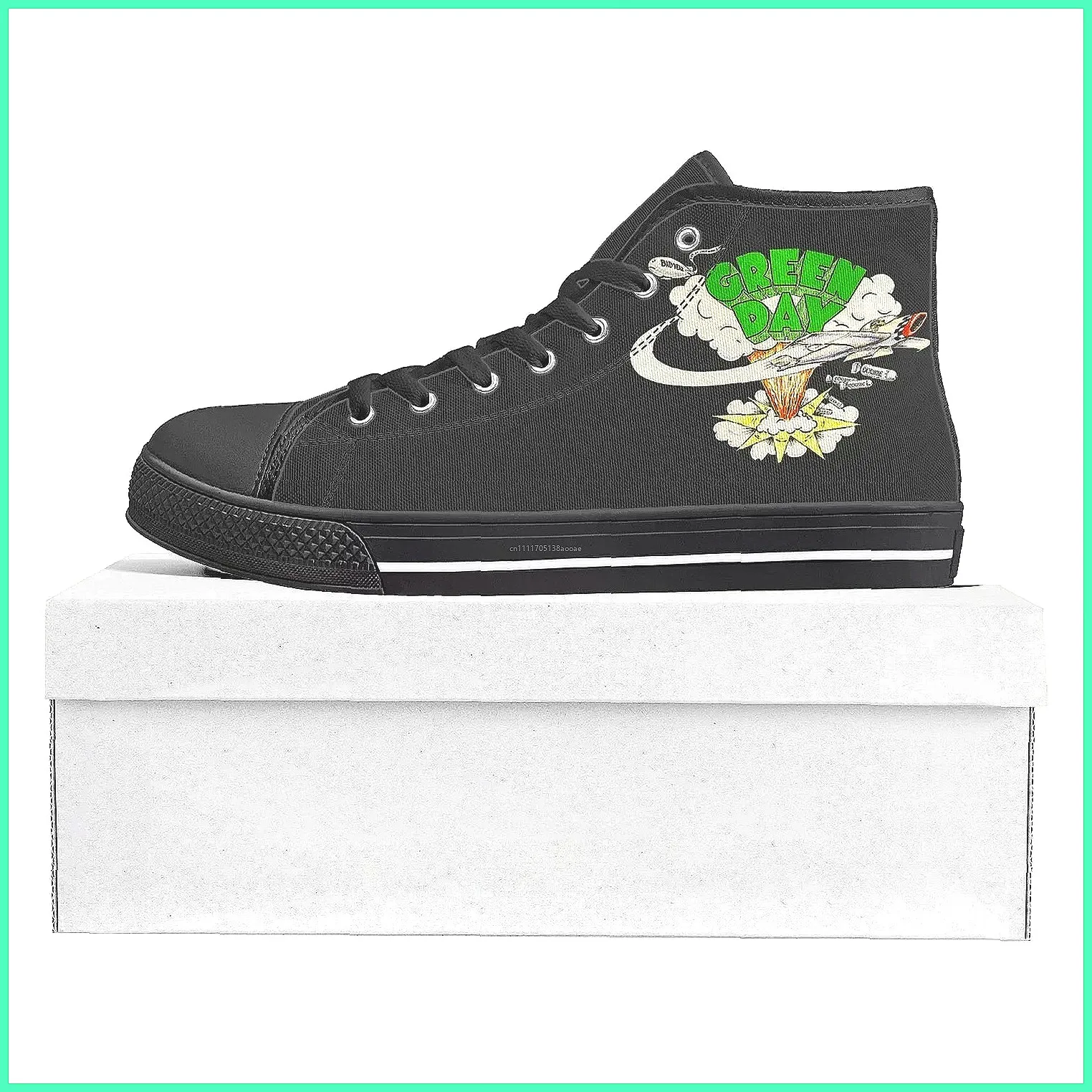 Custom Green Day Band High Top - Canvas Sneaker High 评论和价格