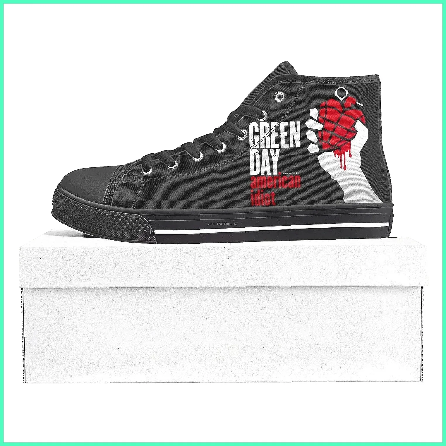 Custom Green Day Band High Top - Canvas Sneaker High 评论和价格