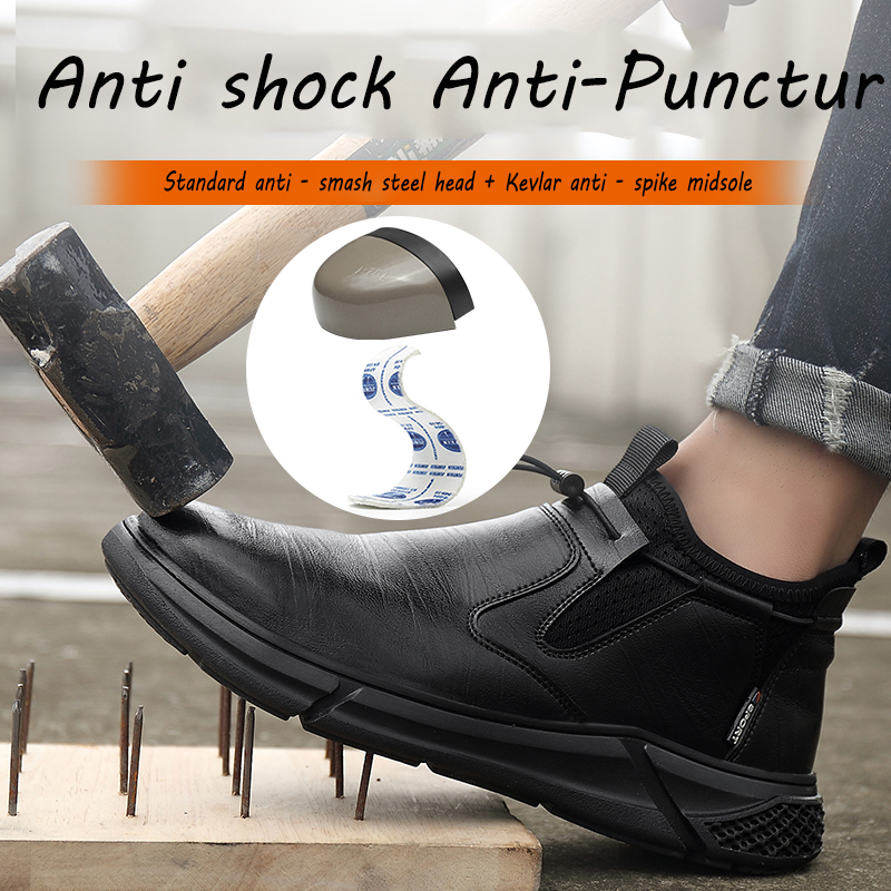 Men Safety Shoes Anti-Smash St - Hiking Boot Waterproof 评论和价格
