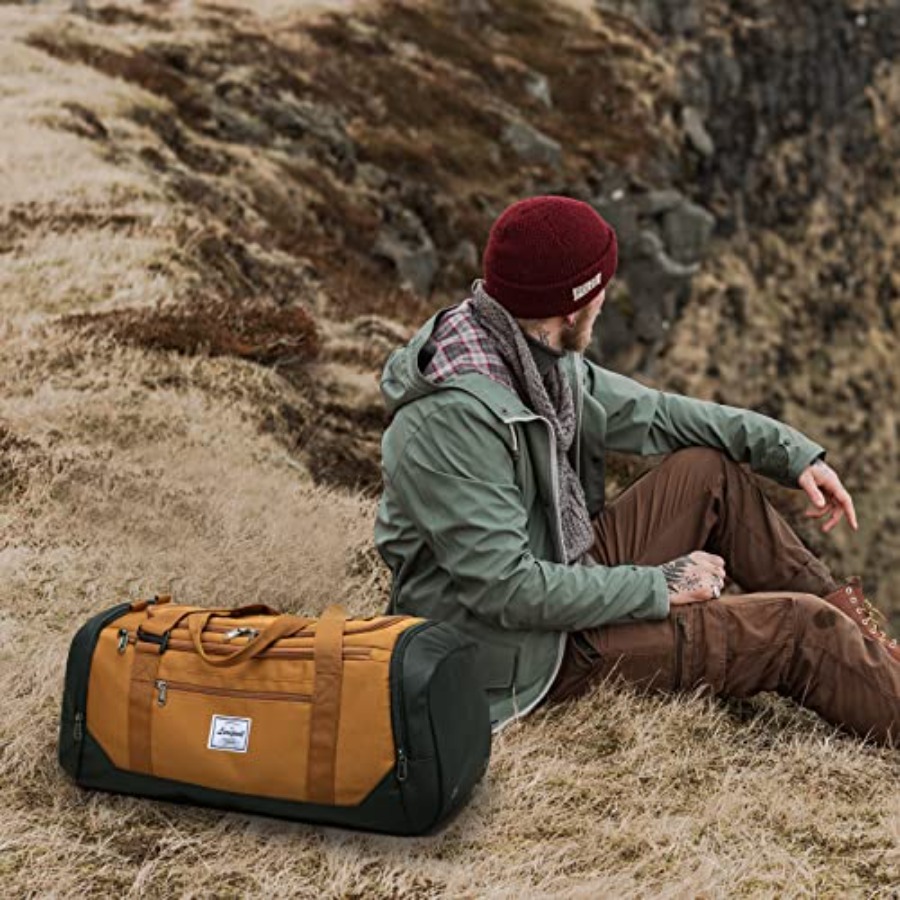Travel Duffle Bag for men 40L  - Men'S Shoes For Gym 评论和价格