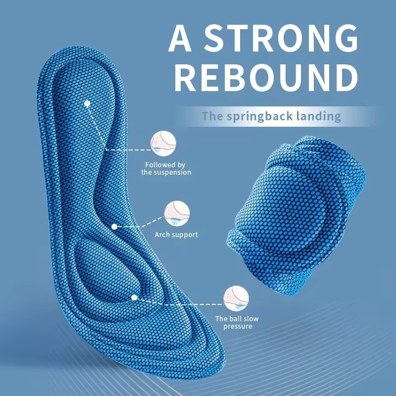 4 PCS  Sports Massage Insole M - Men'S Shoes With Memory Foam 评论和价格