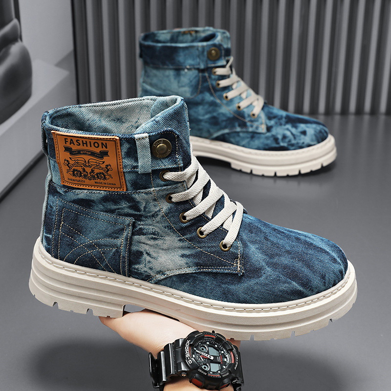 Spring High Top Mens Shoes 202 - Canvas Sneaker High 评论和价格