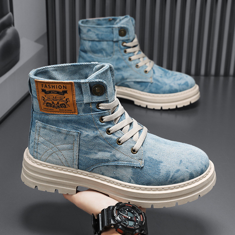 Spring High Top Mens Shoes 202 - Canvas Sneaker High 评论和价格