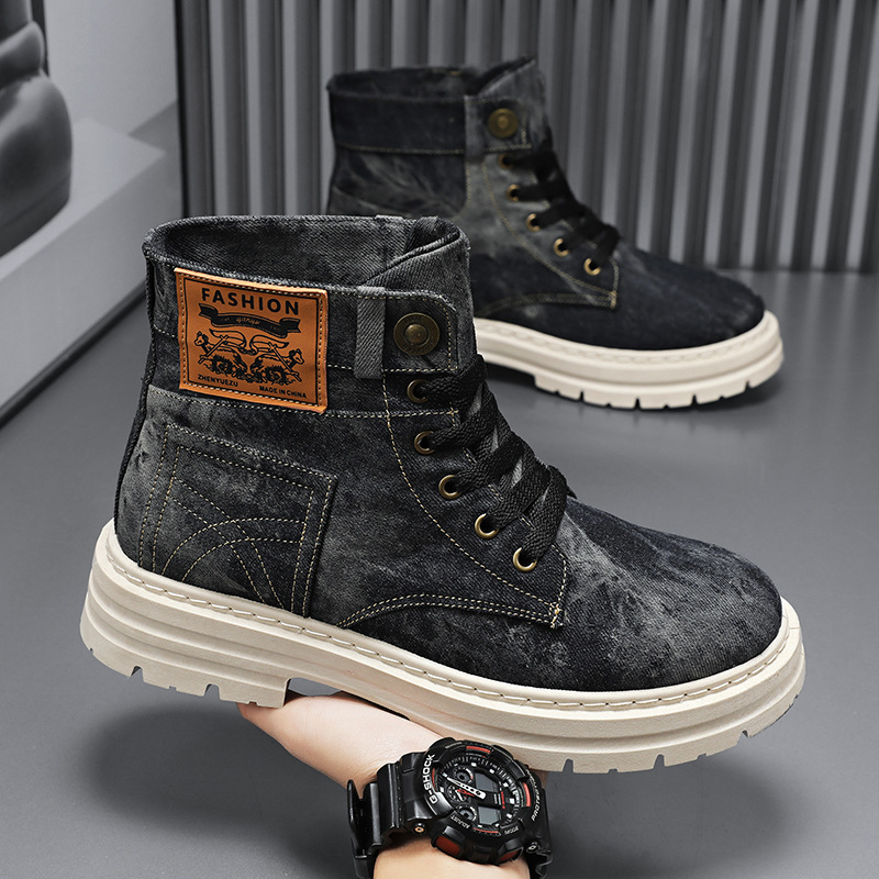 Spring High Top Mens Shoes 202 - Canvas Sneaker High 评论和价格