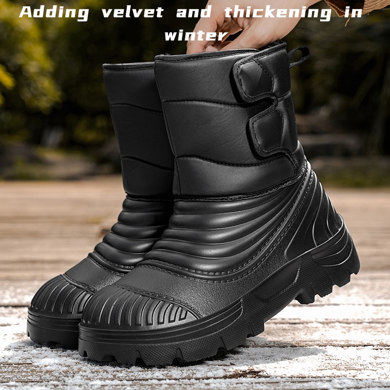 New men's winter snow boots th - Hiking Boot Waterproof 评论和价格