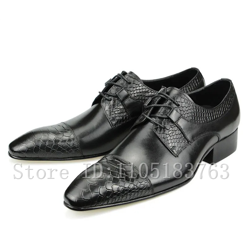 Men's Red Genuine Leaher Oxfor - Men Shoes Elegant 评论和价格