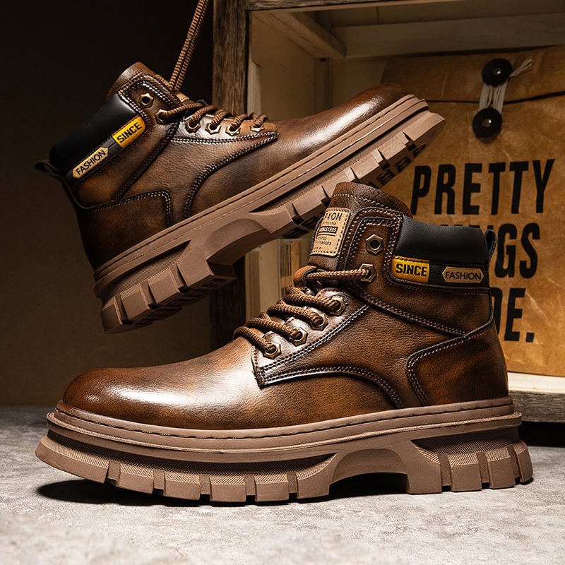 Vintage Men Platform Ankle Boo - Men'S Shoes Dq 评论和价格