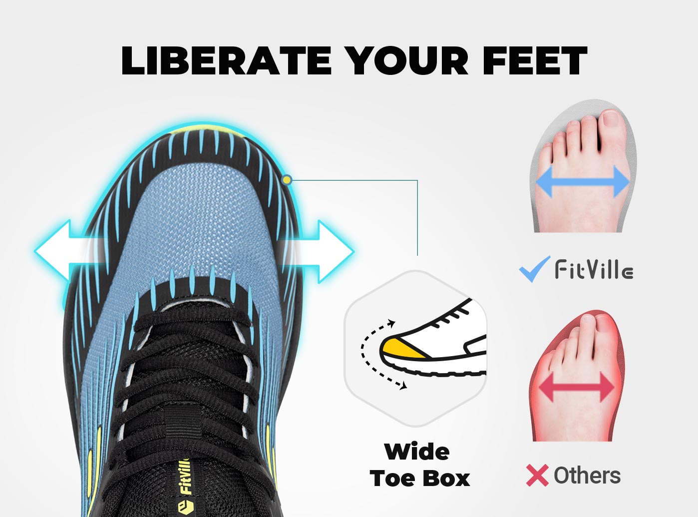 FitVille Men's Trail Running S - Men'S Shoes For Wide Feet 评论和价格