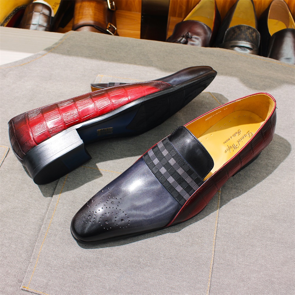 Men's Fashion Loafers Cowhide  - Men Shoes Red Tape 评论和价格