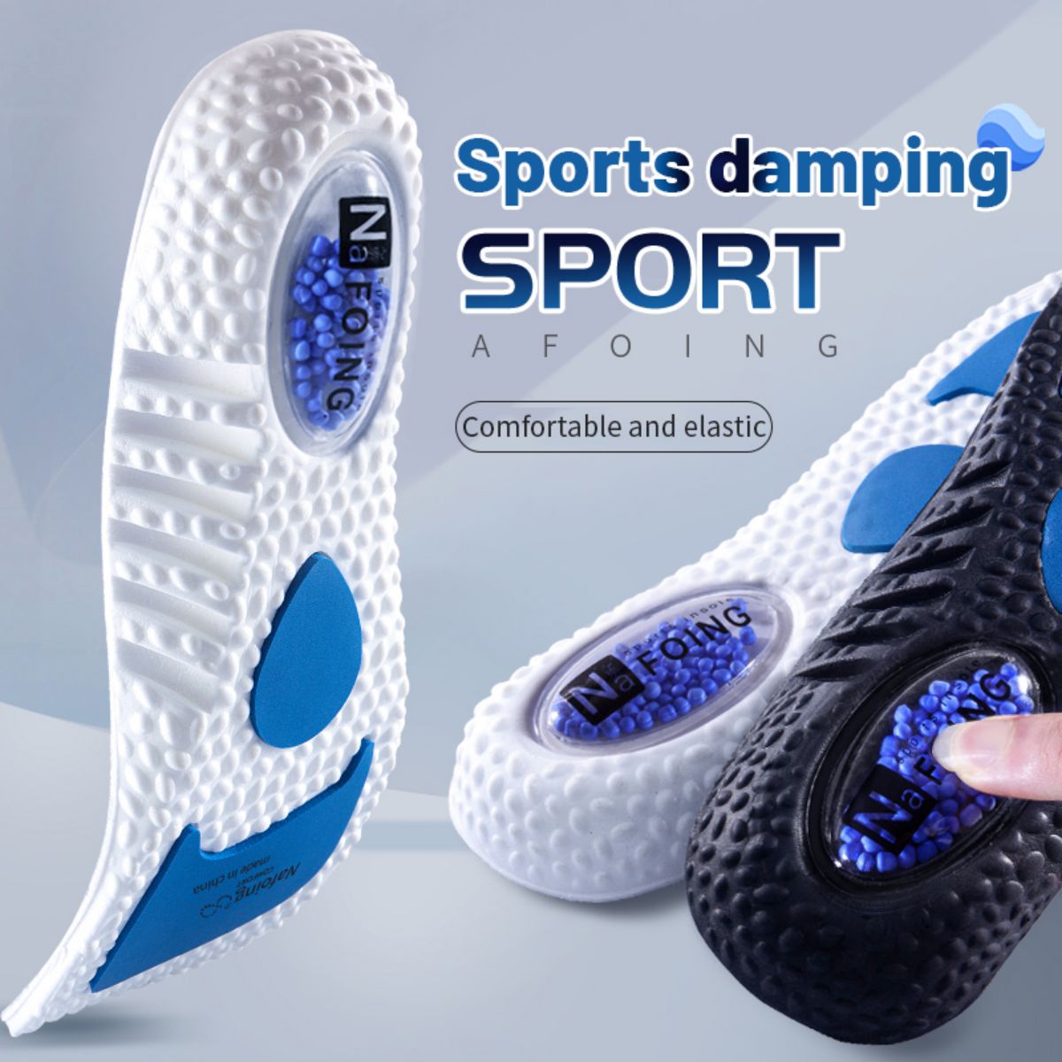 1Pair Upgrade Sports Shock Abs - Men'S Shoes With Memory Foam 评论和价格