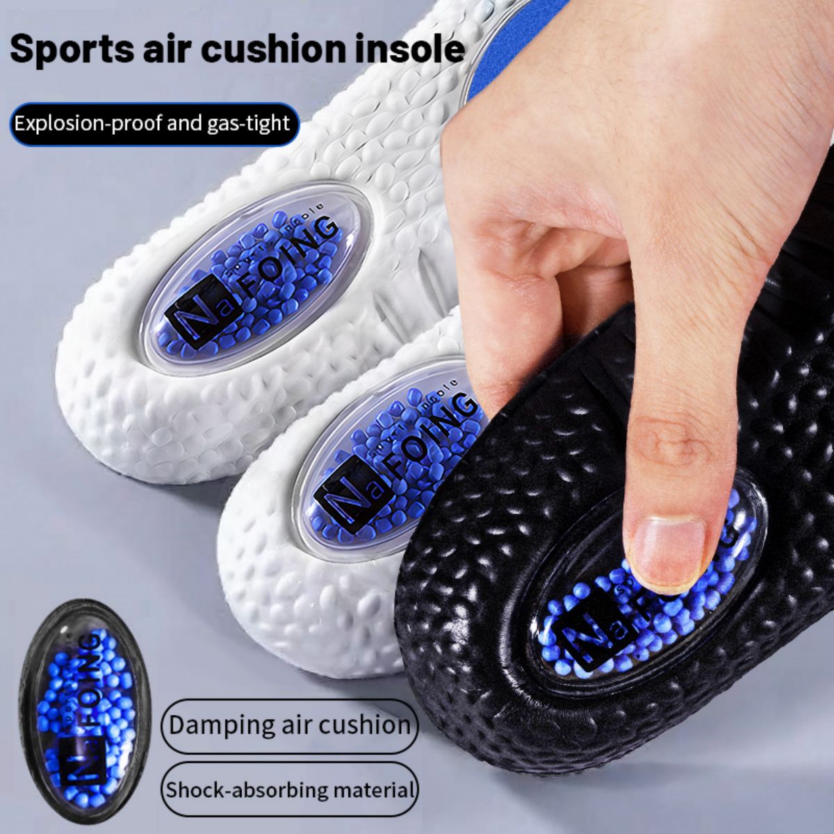 1Pair Upgrade Sports Shock Abs - Men'S Shoes With Memory Foam 评论和价格