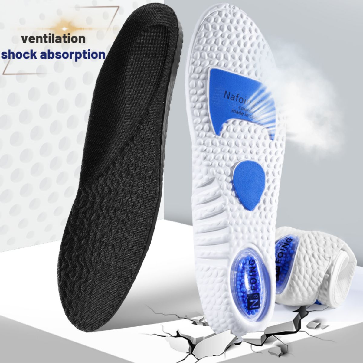 1Pair Upgrade Sports Shock Abs - Men'S Shoes With Memory Foam 评论和价格