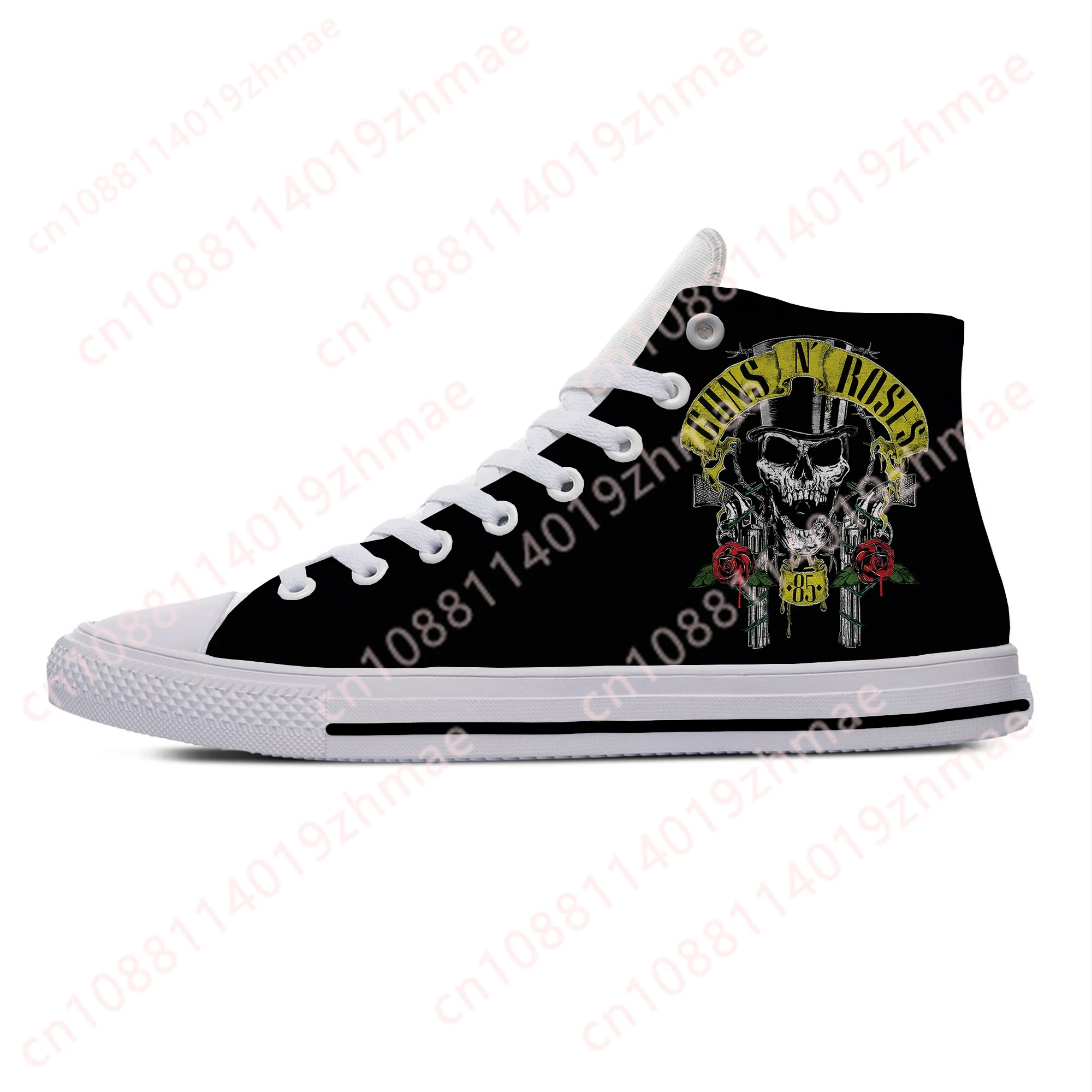 Hot 3D Guns N Rose Heavy Metal - Canvas Sneaker High 评论和价格