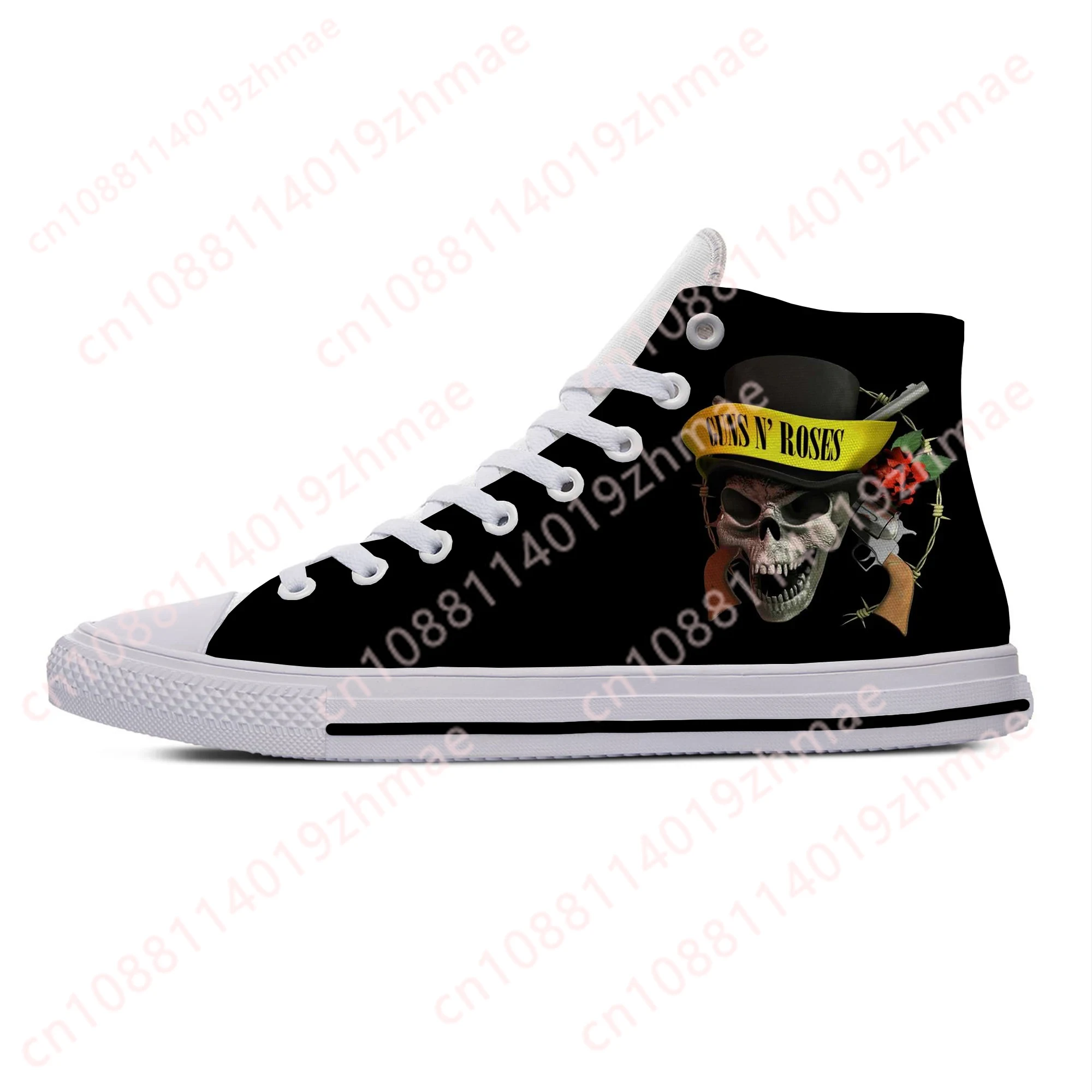 Hot 3D Guns N Rose Heavy Metal - Canvas Sneaker High 评论和价格