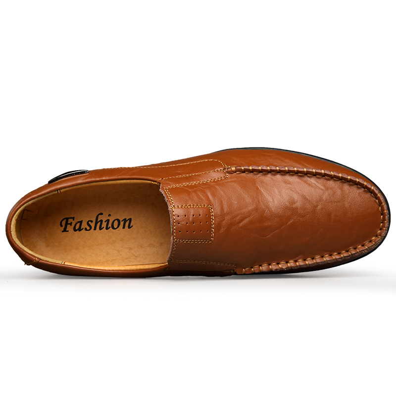 Genuine Leather Men Casual Sho - Men Shoes Elegant 评论和价格