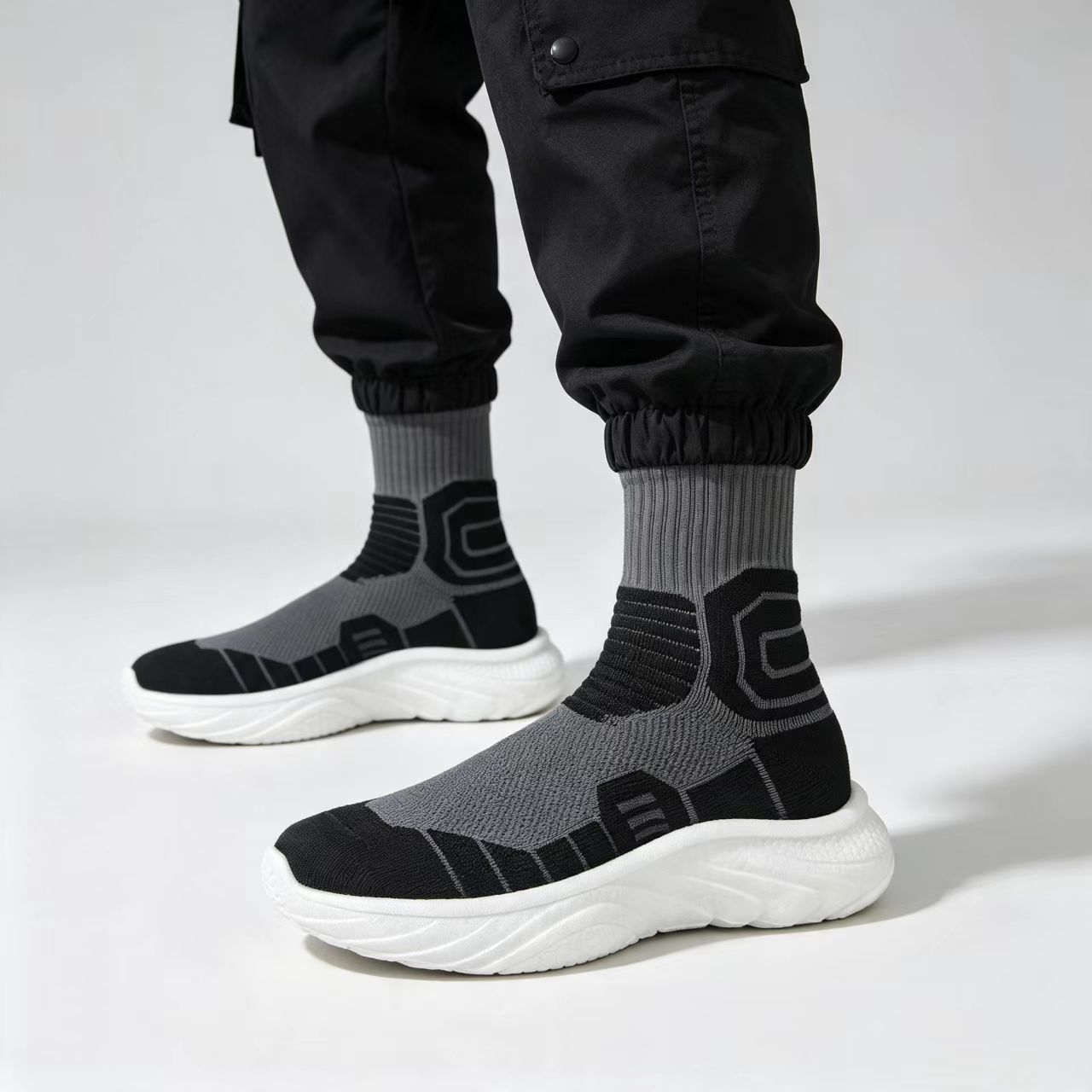 Men High‑Top Sock Training Sho - Men'S Shoes For Gym 评论和价格
