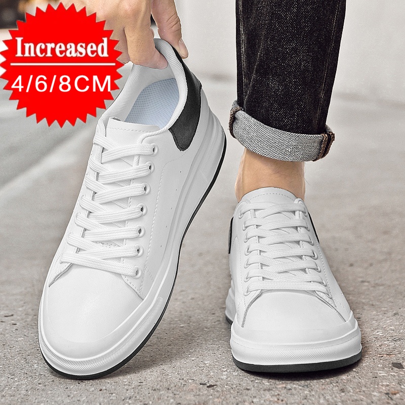 New Luxury Men's Elevator Shoe - Canvas Sneaker High 评论和价格