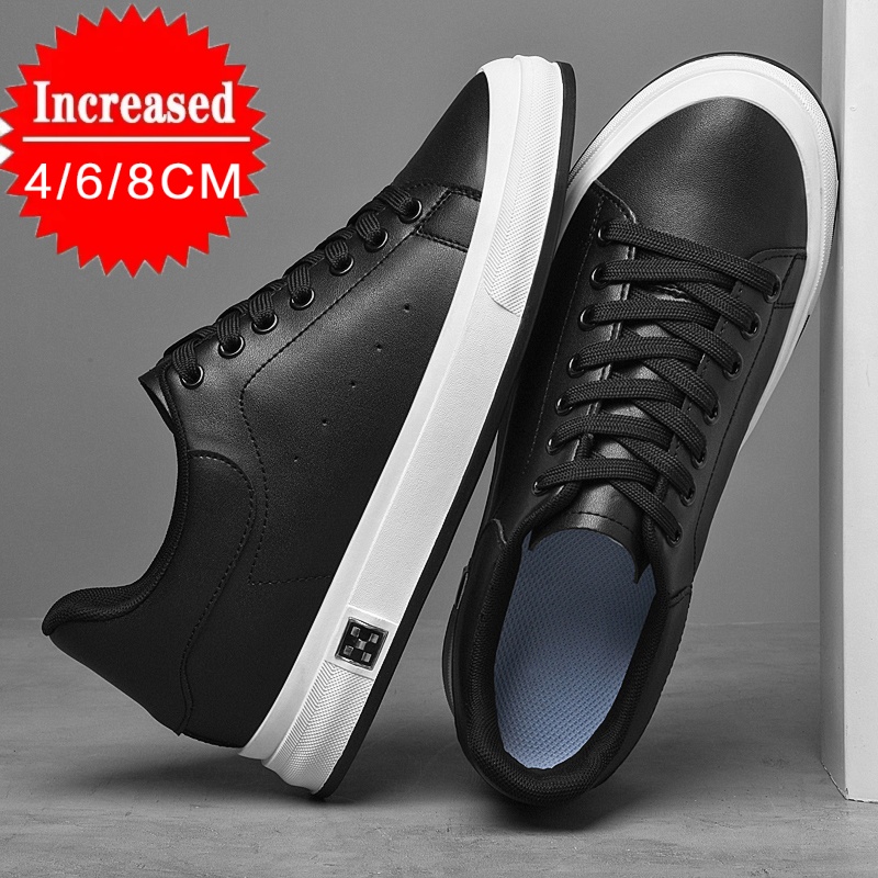New Luxury Men's Elevator Shoe - Canvas Sneaker High 评论和价格