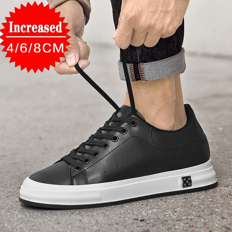 New Luxury Men's Elevator Shoe - Canvas Sneaker High 评论和价格