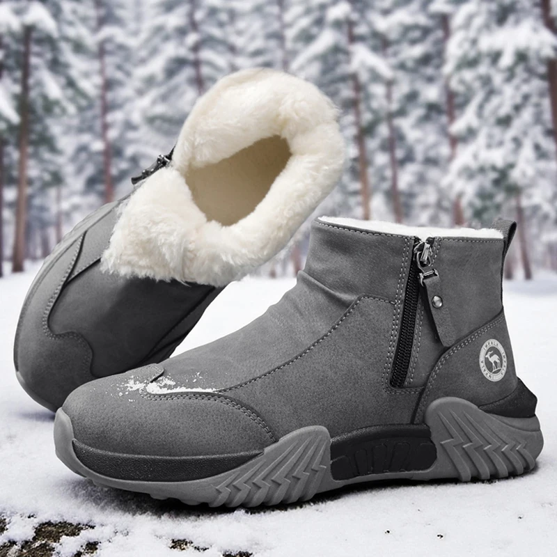 Winter Snow Boots Non Slip Cas - Canvas Sneaker High 评论和价格