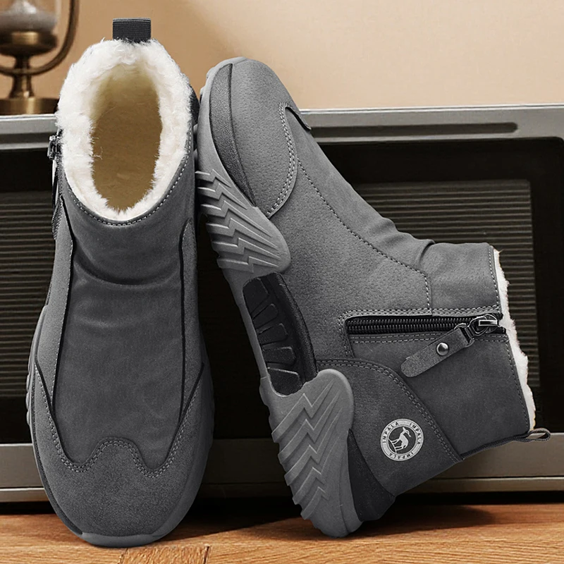 Winter Snow Boots Non Slip Cas - Canvas Sneaker High 评论和价格
