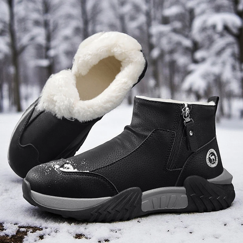 Winter Snow Boots Non Slip Cas - Canvas Sneaker High 评论和价格