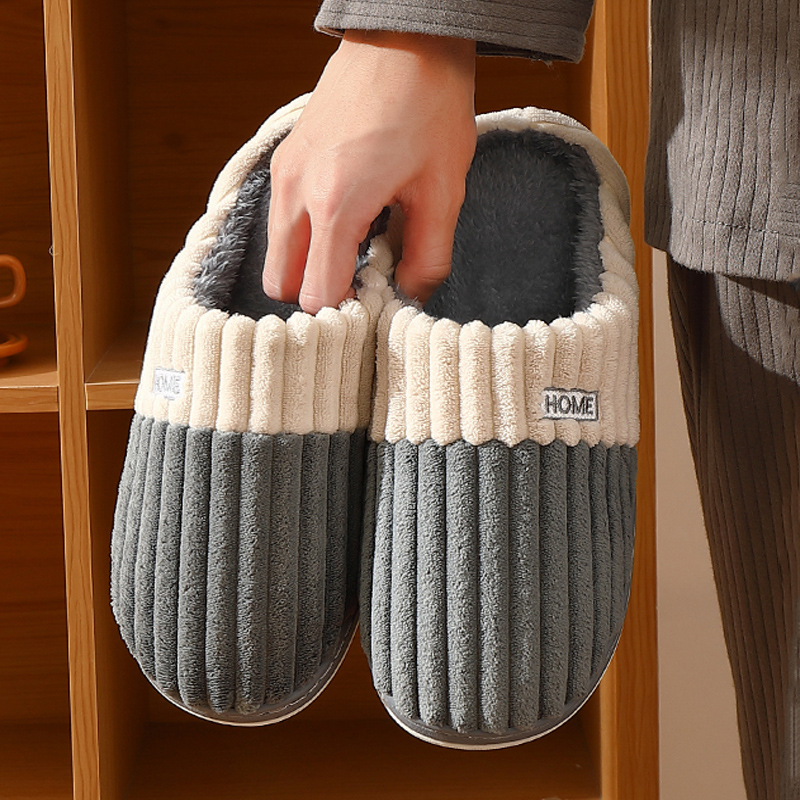 Large size 48-49 Stripe House  - Men'S Shoes With Memory Foam 评论和价格
