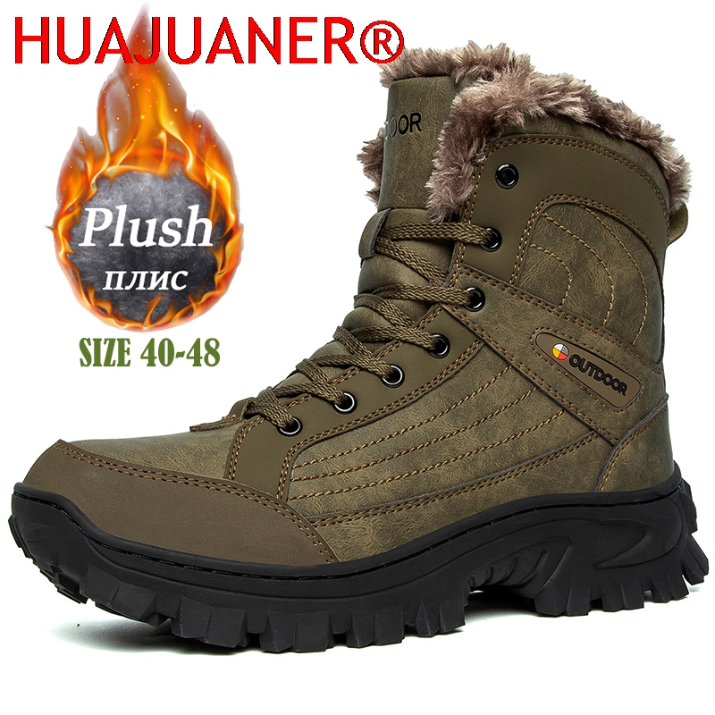 Men Winter Snow Boots Platform - Hiking Boot Waterproof 评论和价格