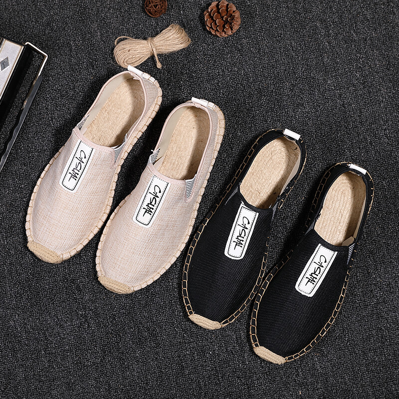 Linen Male Casual Shoes Loafer - Men Shoes Elegant 评论和价格