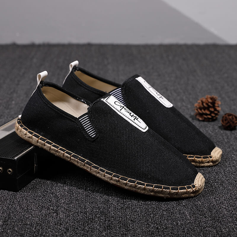 Linen Male Casual Shoes Loafer - Men Shoes Elegant 评论和价格
